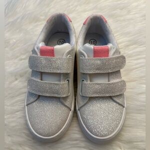 Cat & Jack Glittery Silver and Pink Kids Shoes, SIZE 10 | NWOT